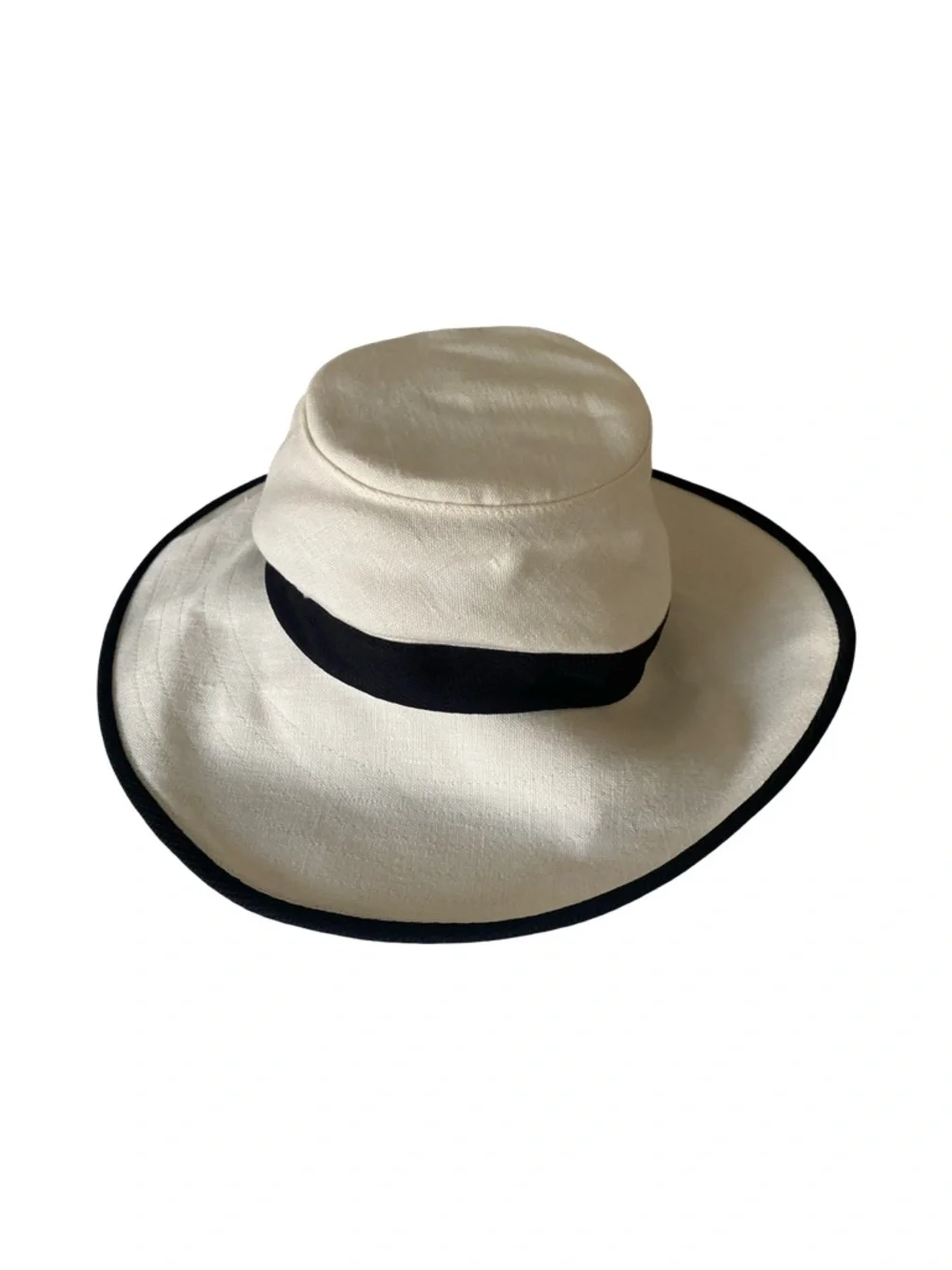Tilleys Endurables  Brim Sun Hat  Black Trim Cream -XL white black , NWT